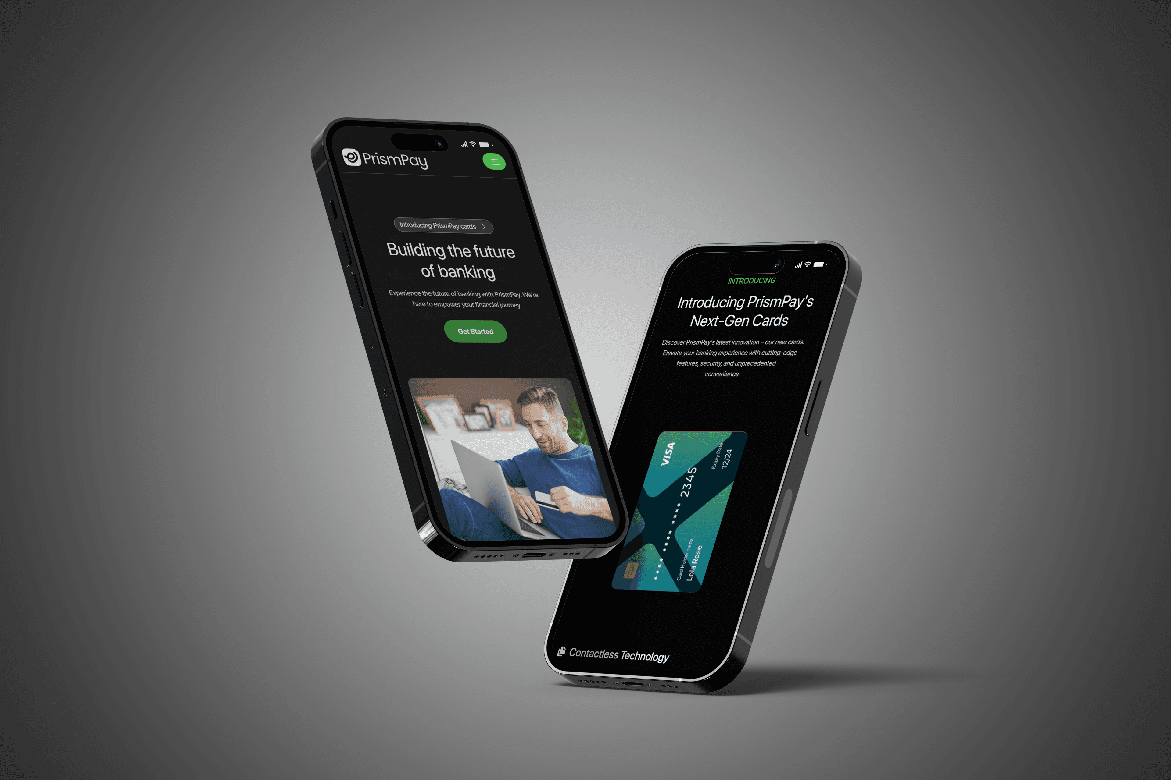 صفحة هبوط بنك عبر الإنترنت (تجريبي)